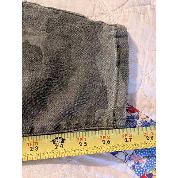 Sonoma Goods for Life Olive Camo Pull On Cotton Stretch Pant Women's Size 16W - Picture 9 of 11